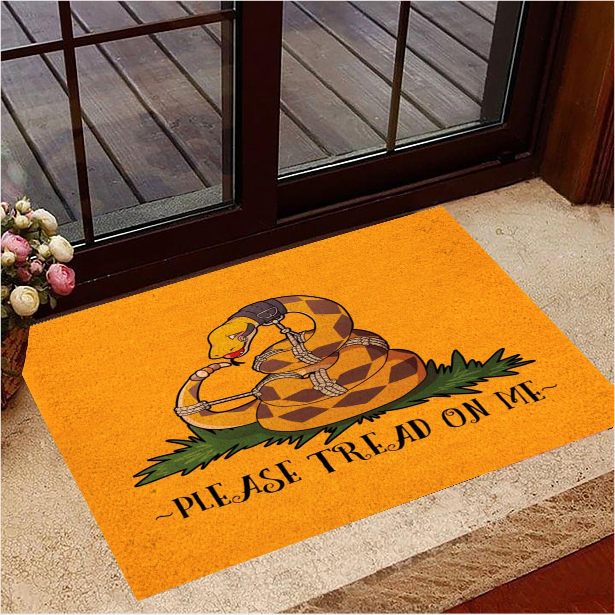 Snake Please Tread On Me Doormat Funny Doormat House Decor Gifts For Friend Gifts For Friends-1