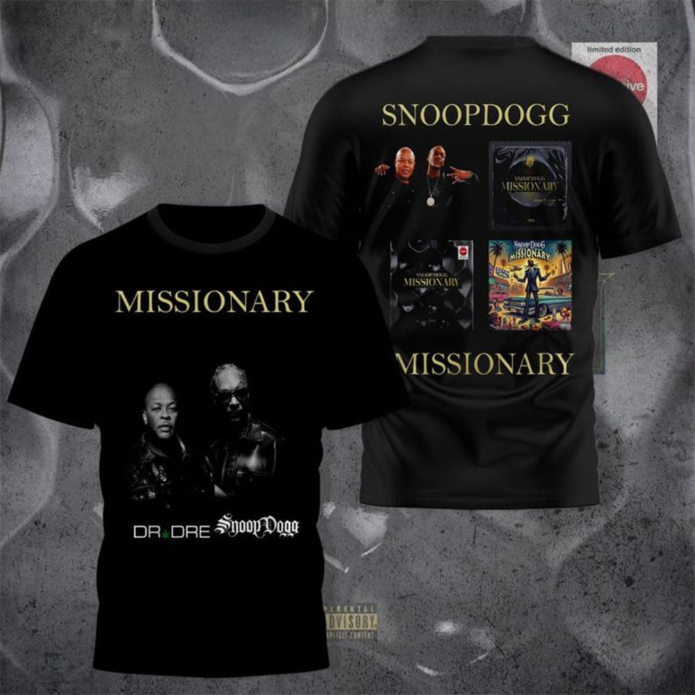 Snoop Dogg Missionary With Dr. Dre T-Shirt Gifts For Music Fans-1