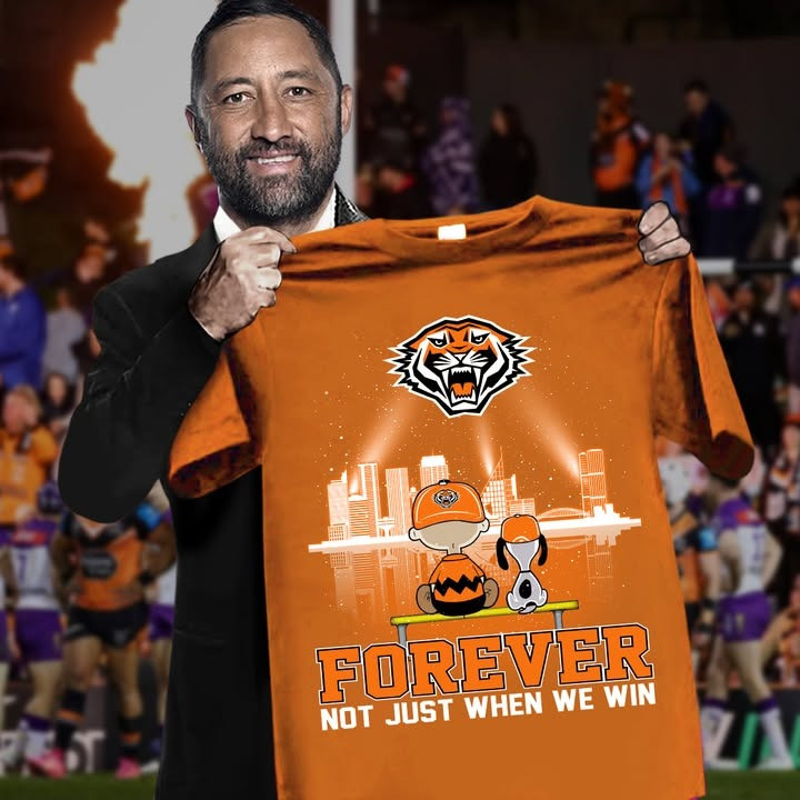 Snoopy And Charlie Brown Wests Tigers The Peanuts Forever Not Just When We Win T-Shirt-1