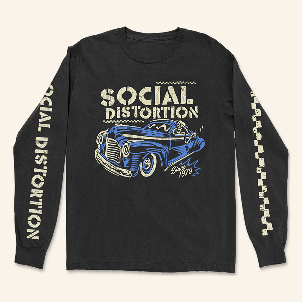 Social Distortion Merch Vintage Ride Long Sleeve T-Shirt Gifts For Father-1 Social Distortion Merch Vintage Ride Long Sleeve T-Shirt Gifts For Father-1