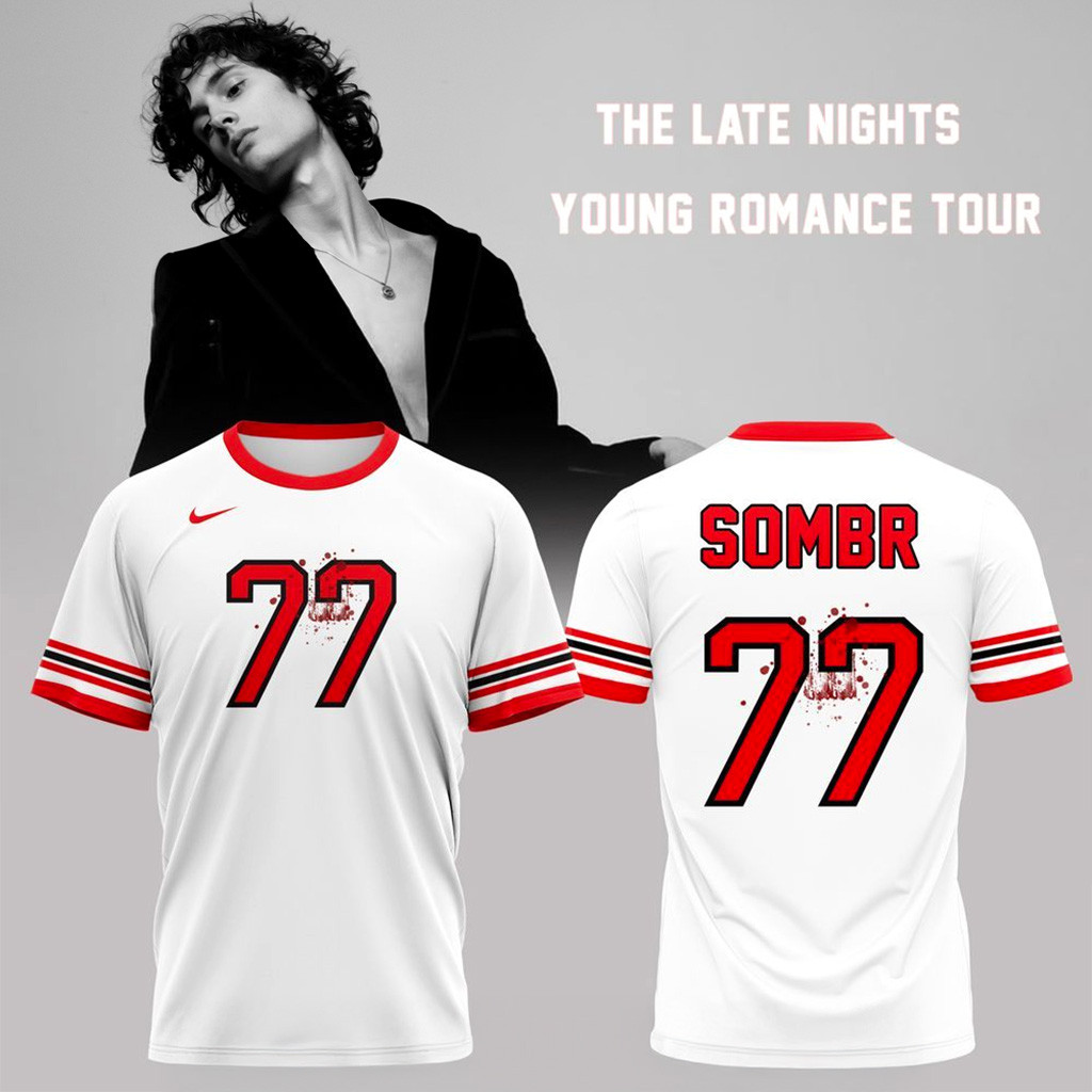 Sombr The Late Nights And Young Romance Tour T-Shirt Fan Merch Christmas Present For Dad-1