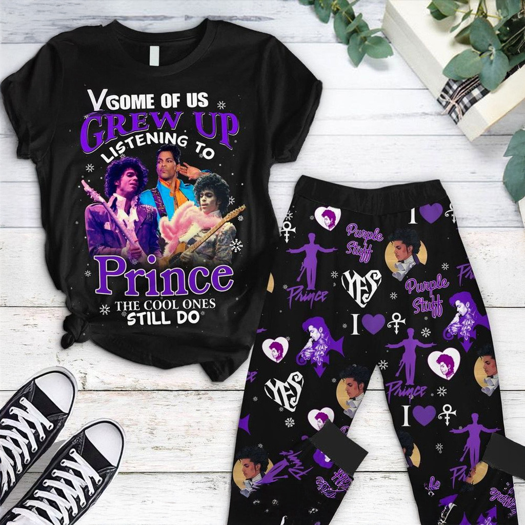 Some Of Us Grew Up Listening To Prince The Cool Ones Still Do Pajamas Set Gifts For Wife-1