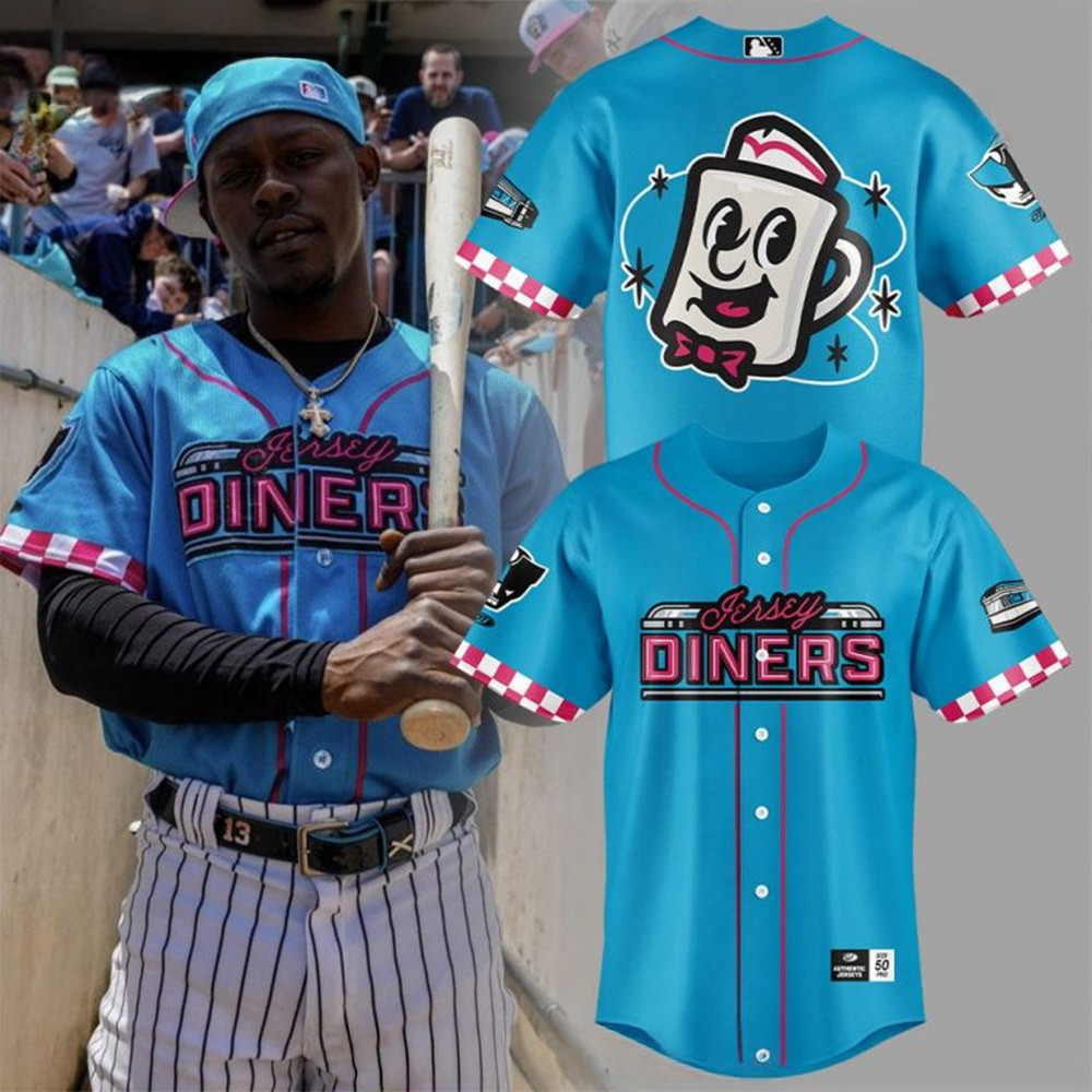 Somerset Patriots x Jersey Diners Special Edition Jersey Somerset Patriots Merch Dad Gifts-1
