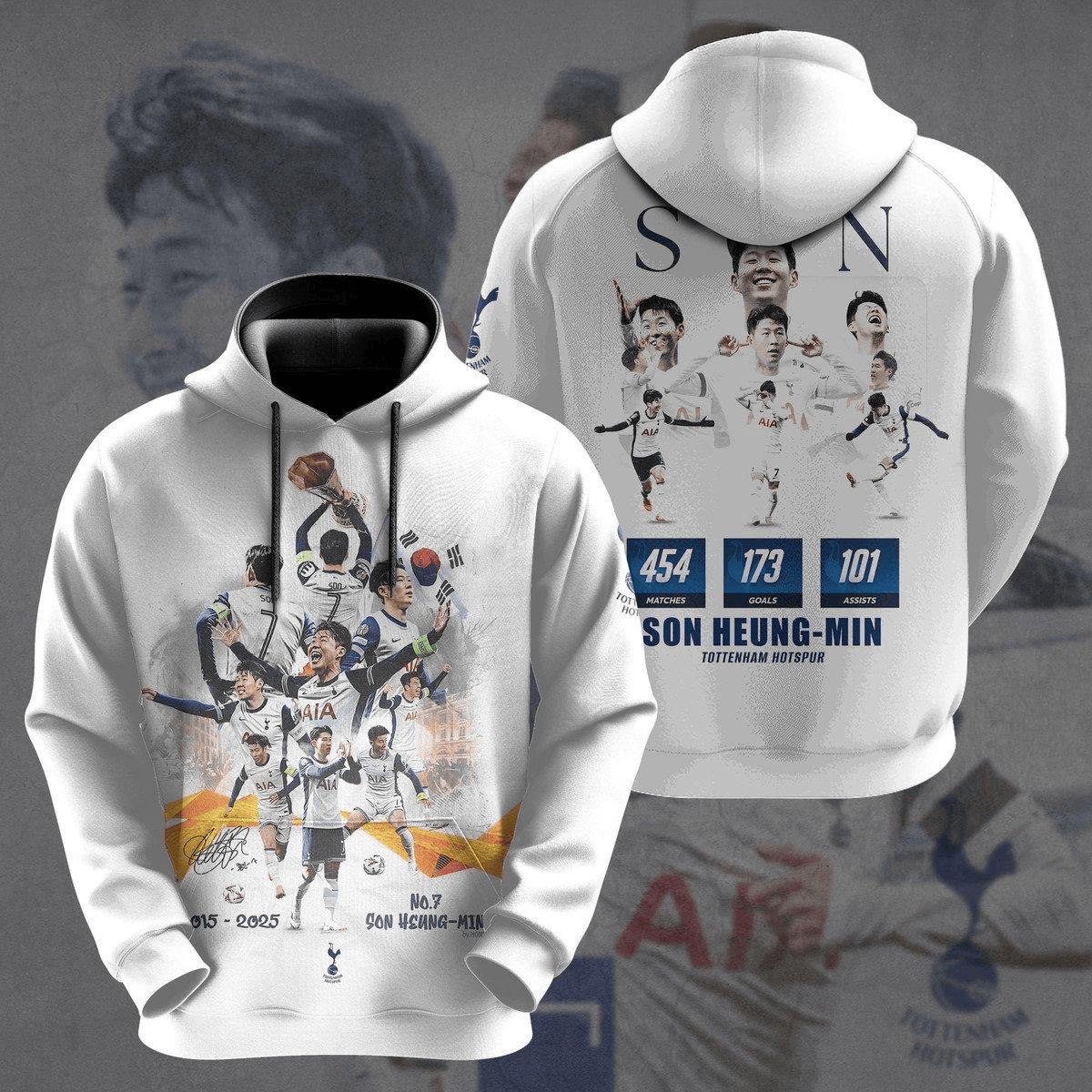 Son Heung Min Tottenham Hotspur 2025 Hoodie Fan Merch Gifts For Dudes-1