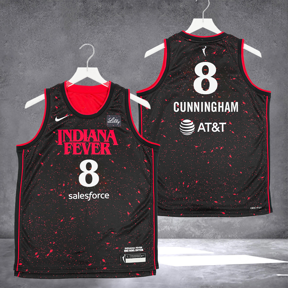 Sophie Cunningham 8 Indiana Fever Stranger Things Swingman Jersey Good Gifts For Basketball Fans-1