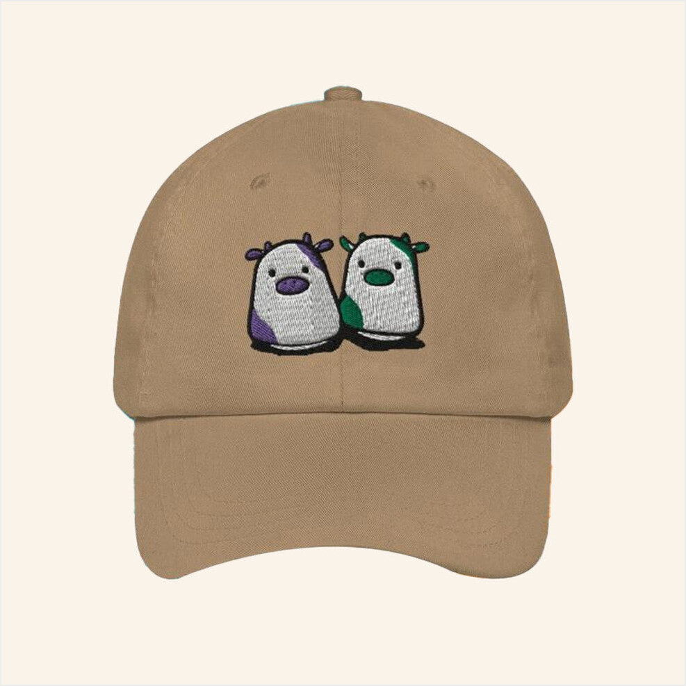 Sounds Fake Pod Merch Cow Embroidered Hat Birthday Gifts For Father Gifts For Best Friend-1