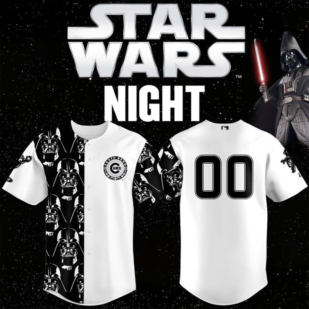 South Bend Cubs x Star Wars Night 2025 Baseball Jersey-1