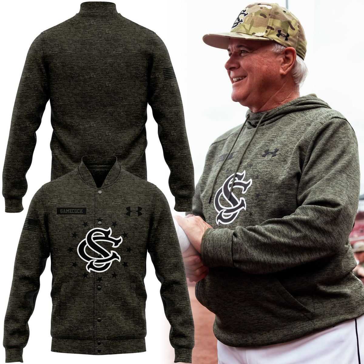 South Carolina Gamecocks 2025 NCAA Women's Basketball Bomber Jacket Gifts For Fans-1