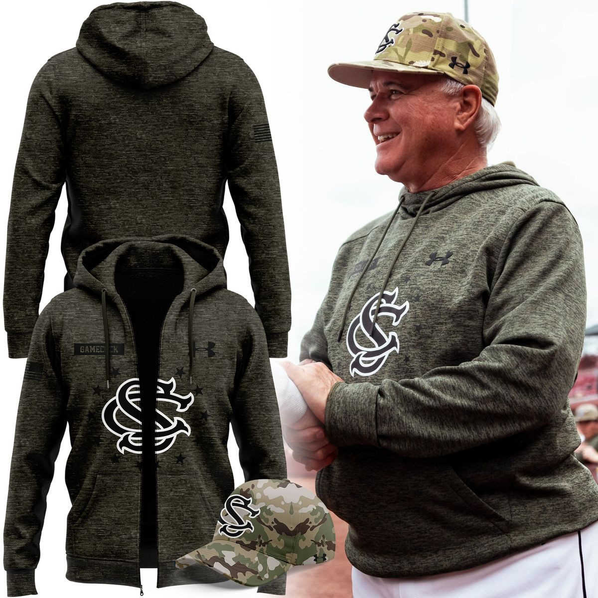 South Carolina Gamecocks 2025 NCAA Women's Basketball Zip Hoodie Gifts For Fans-1