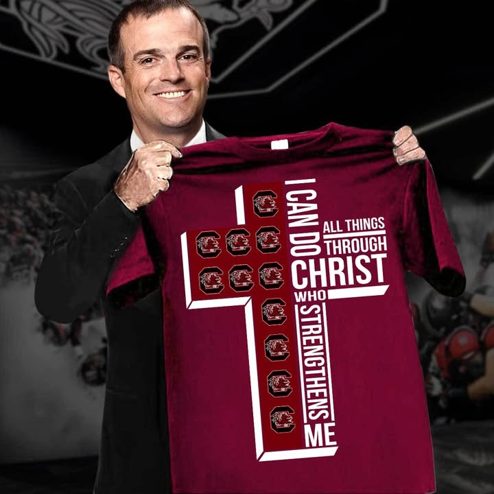 South Carolina Gamecocks I Can Do All Things Through Christ Shirt South Carolina Gamecocks Merch-1
