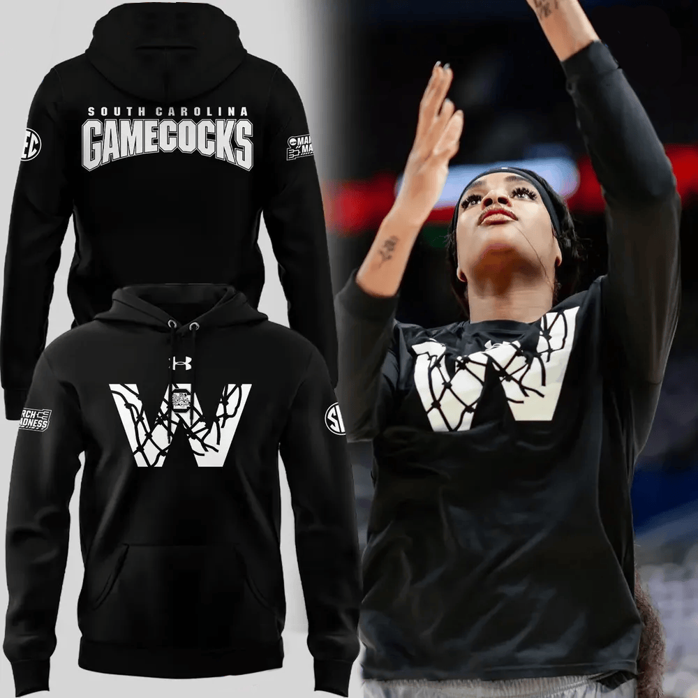 South Carolina Gamecocks March Madness 2025 Black Hoodie South Carolina Gamecocks Merch-1