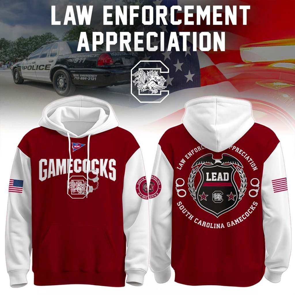South Carolina Gamecocks x Law Enforcement Appreciation Day Hoodie Gamecocks Merch Him Gifts-1