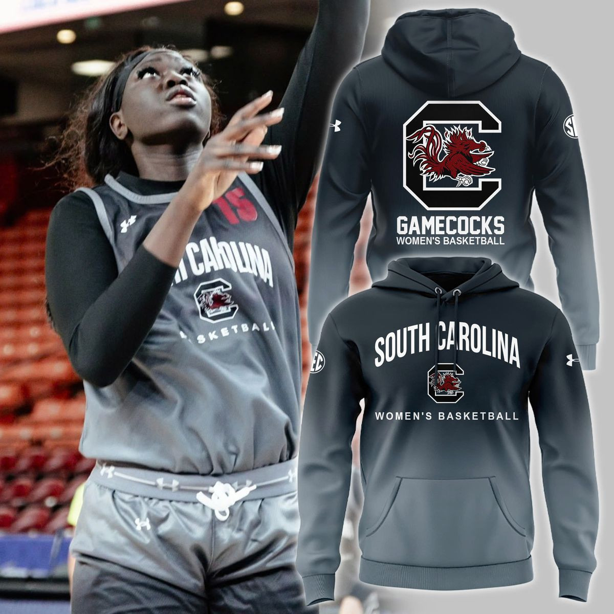 South Carolina Women's Basketball Hoodie Gifts For Girlfriend-1