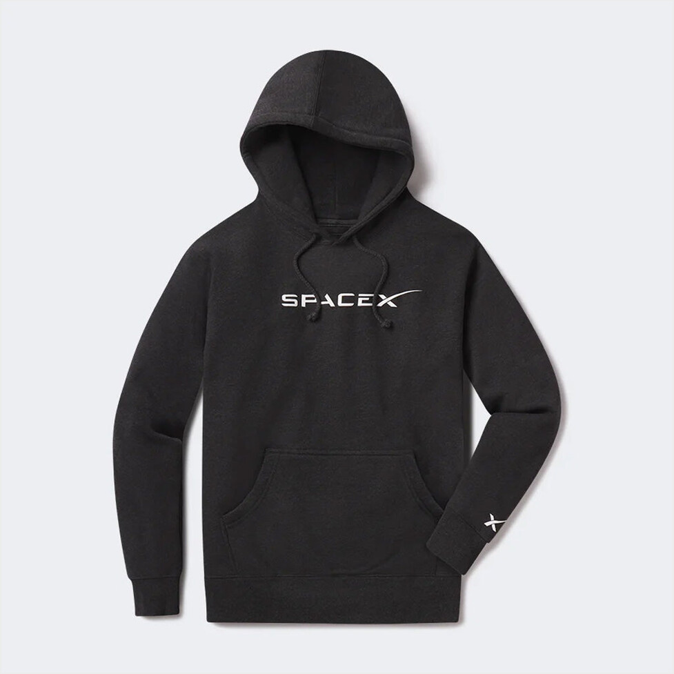 SpaceX Merch Black SpaceX Hoodie Gift Ideas For Boyfriend Birthday Gifts For Fans-1