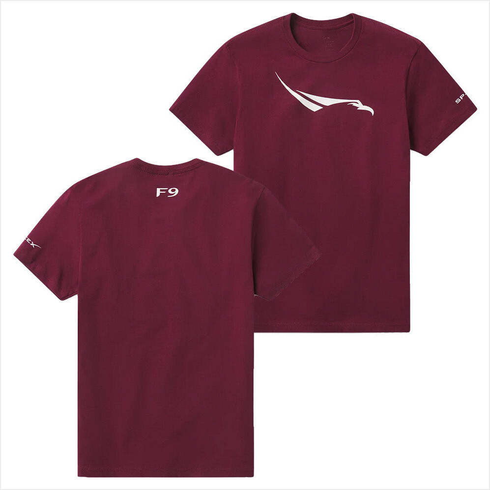 SpaceX Merch F9 T-Shirt Best Gifts For Boyfriend Birthday Gifts For Fans Christmas Presents-1