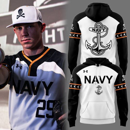 Special 2025 Jolly Rogers Navy Midshipmen Baseball Hoodie Unique Gifts For Football Lovers-1