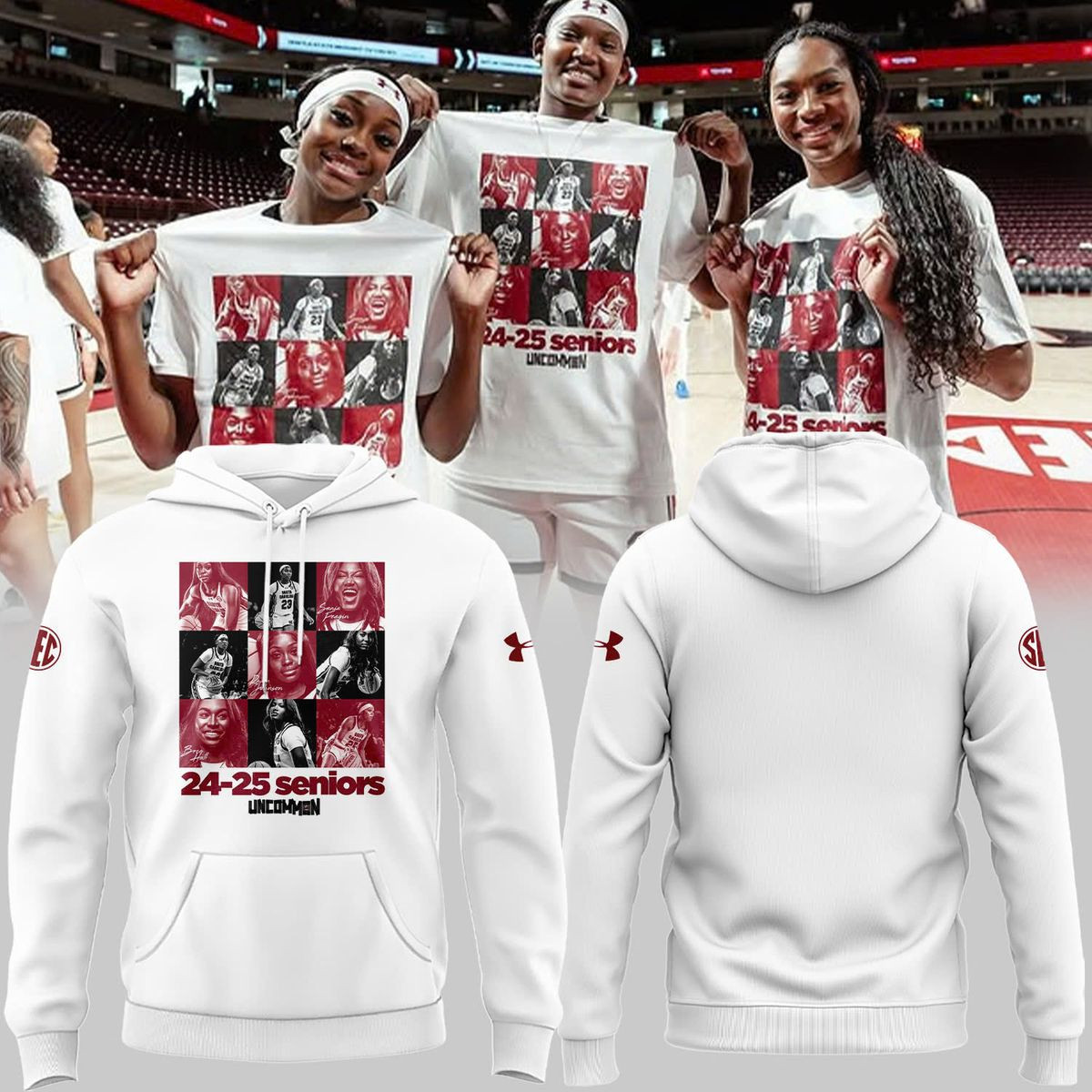 Special 2425 Seniors Women's Basketball Hoodie Basketball Fan Gift Ideas-1