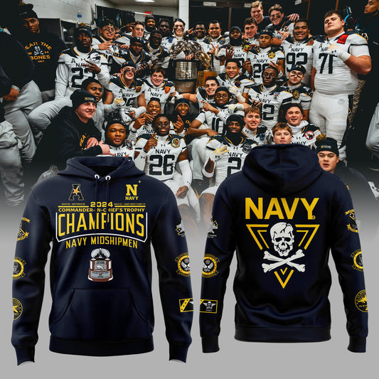 Special Commander-In-Chief's Trophy Champions Navy Football Hoodie Fans Gifts-1