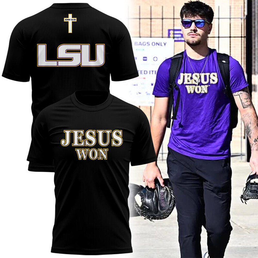Special Edition Tigers JESUS WON Black TShirt Unisex Tshirt 2025-1