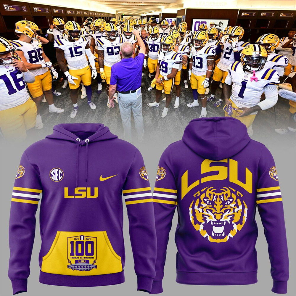 Special LSU Tigers Stadium Purple Hoodie-1 Special LSU Tigers Stadium Purple Hoodie-1