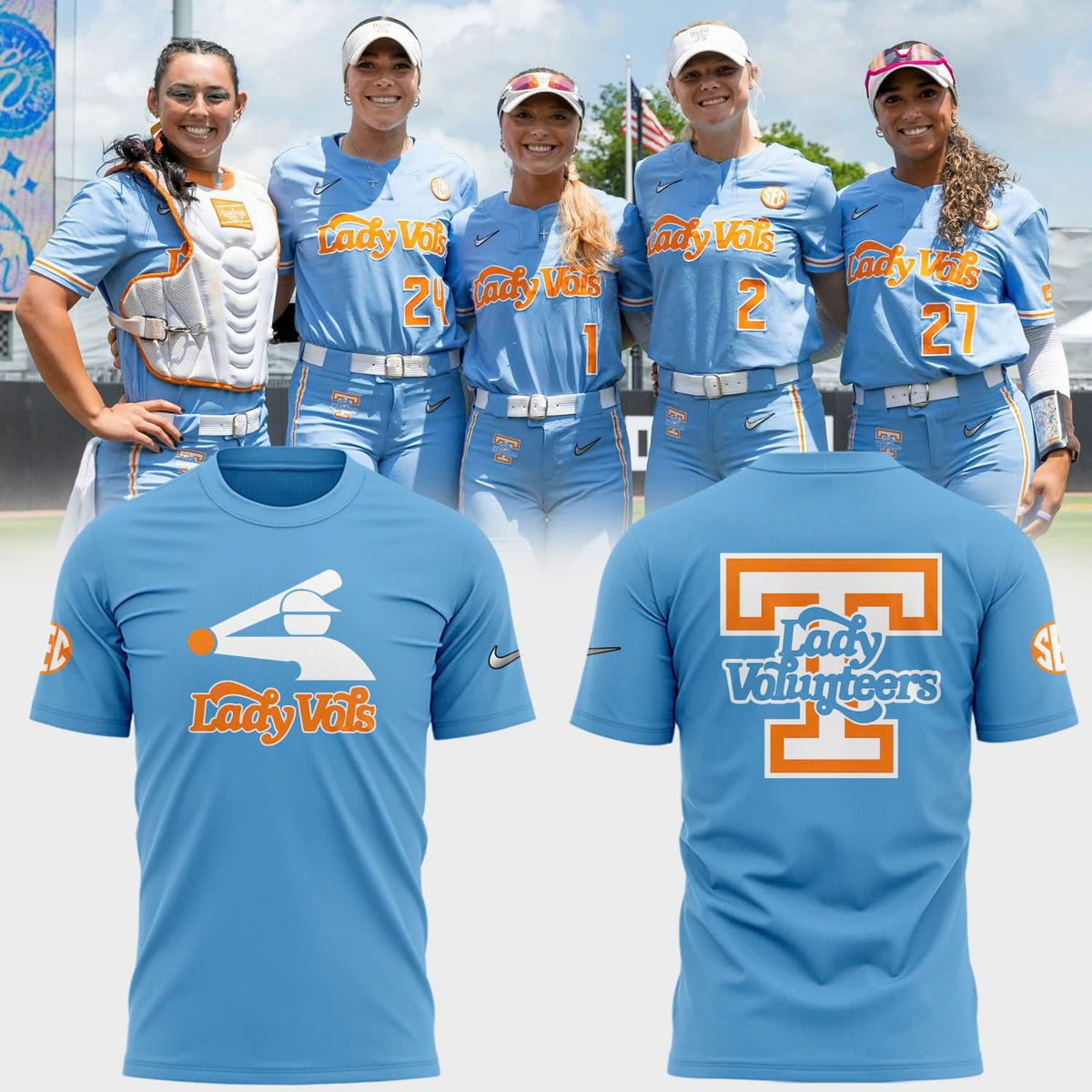 Special New Lady Vols Softball Summitt Blue T-Shirt Women's Gifts-1