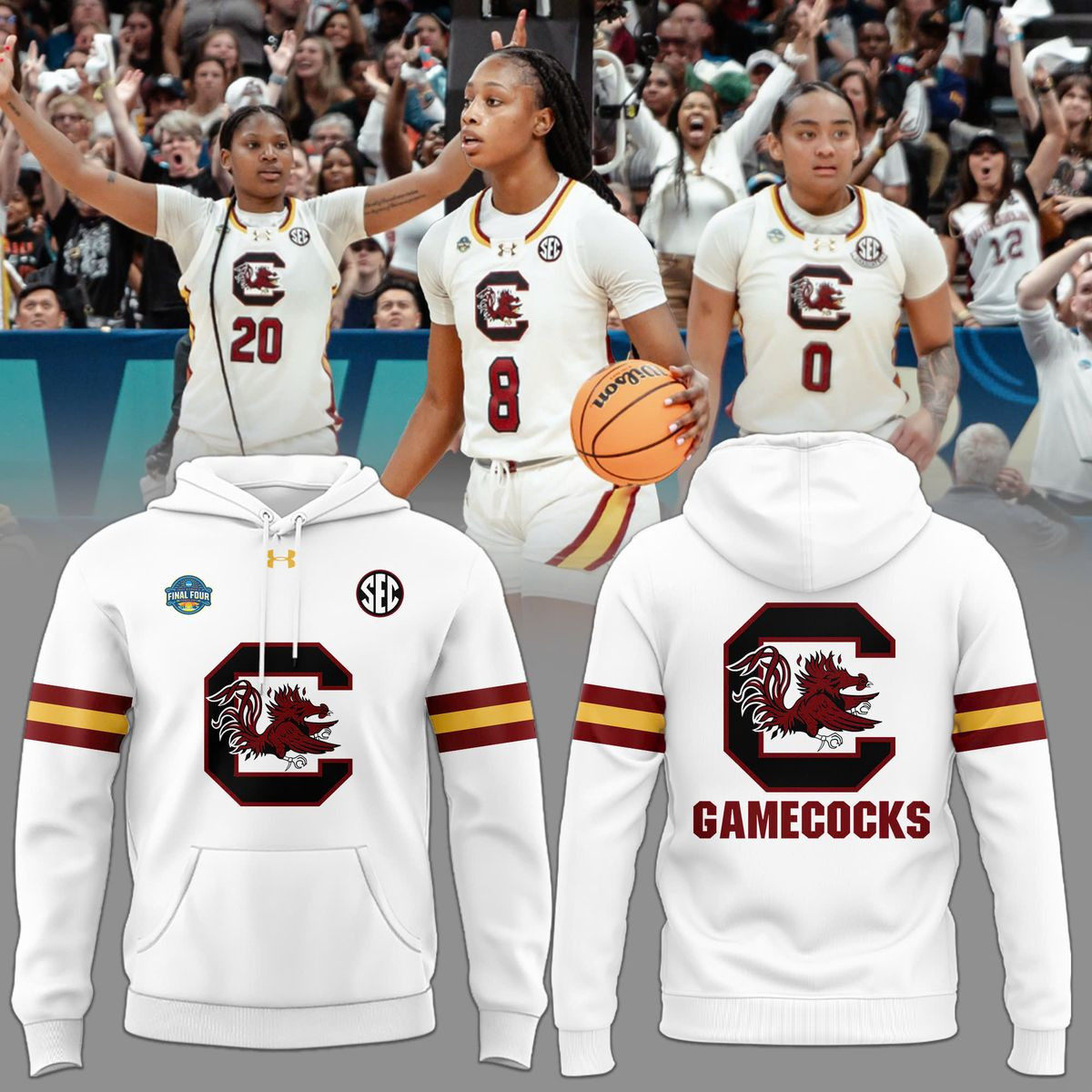 Special New Scg Uniform White Hoodie Gamecocks Hoodie Gifts For Her-1