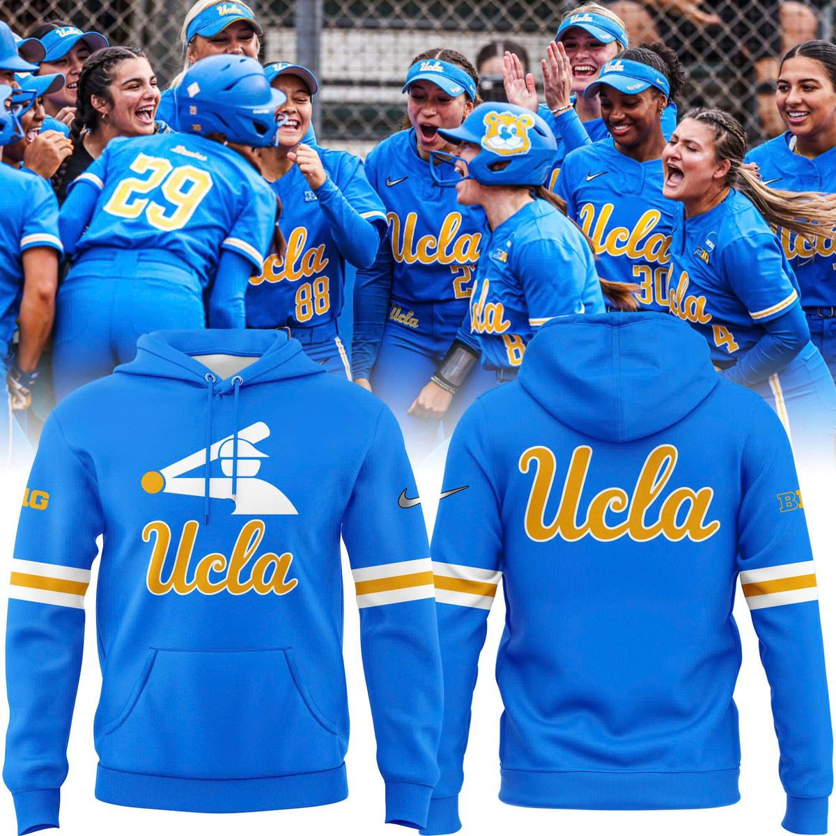 Special New Ucla Softball Stickman Hoodie Gifts For Softball Fan-1