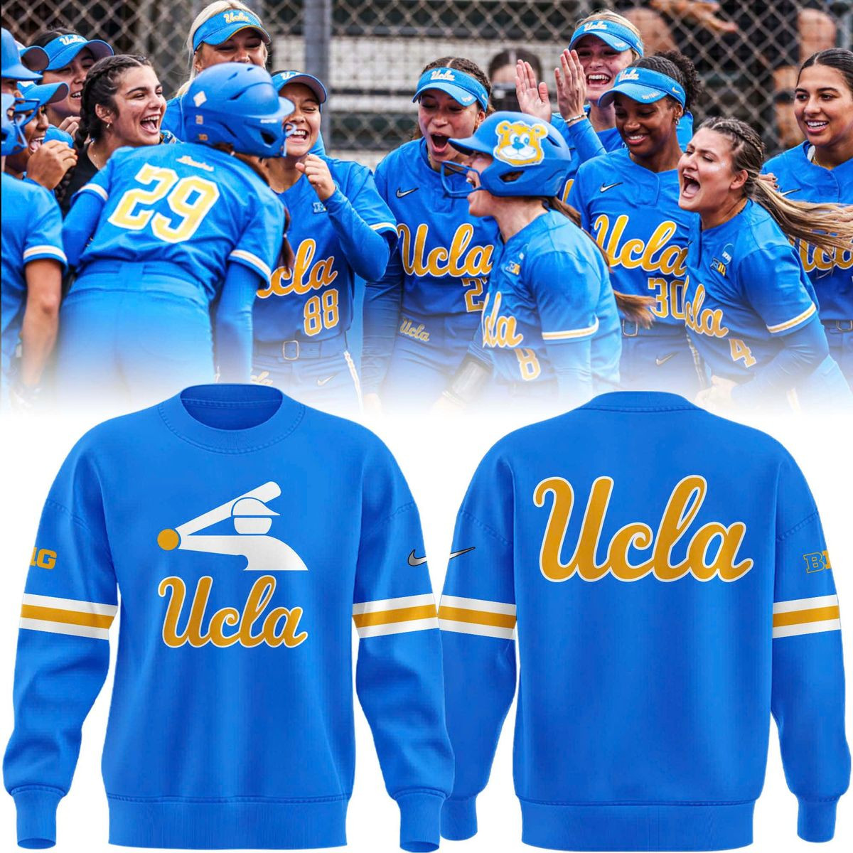 Special New Ucla Softball Stickman Sweatshirt Gifts For Softball Fan-1