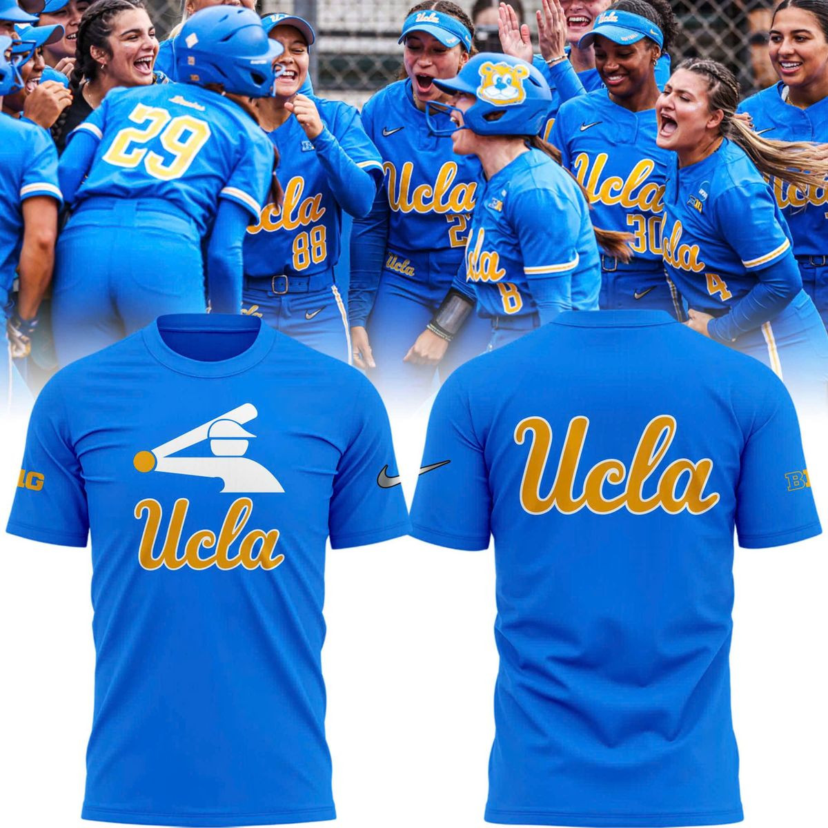 Special New Ucla Softball Stickman T-Shirt Gifts For Softball Fan-1