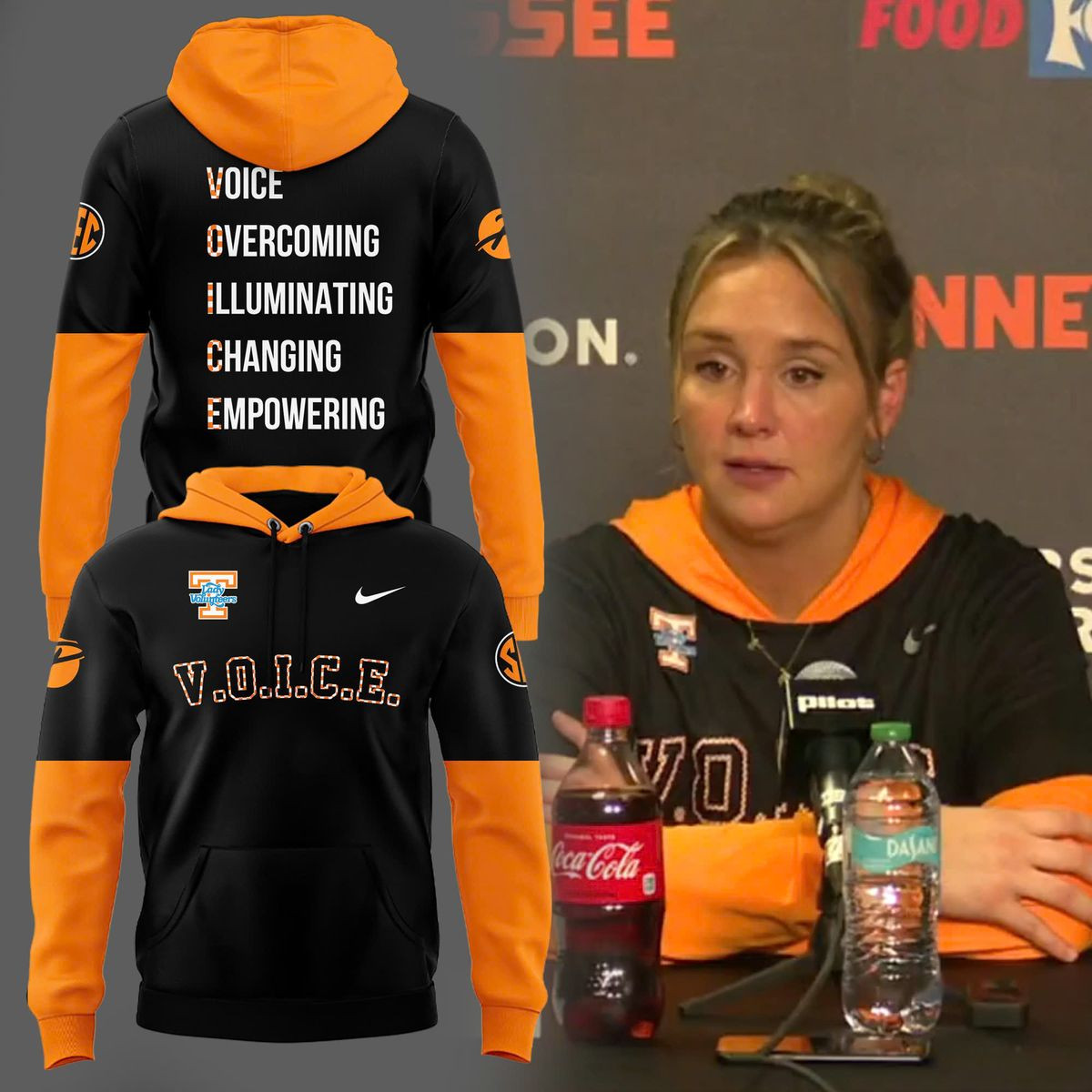 Special New Voice Black Orange Hoodie Basketball Fan Gift Ideas-1