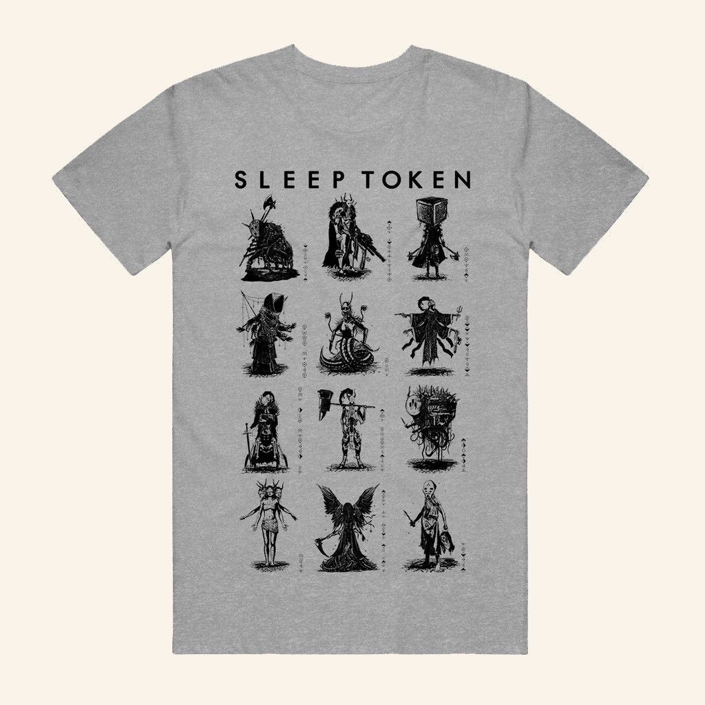 Spinefarm Merch Sleep Token Chart Heather Grey T-Shirt Best Gifts For Boyfriend-1