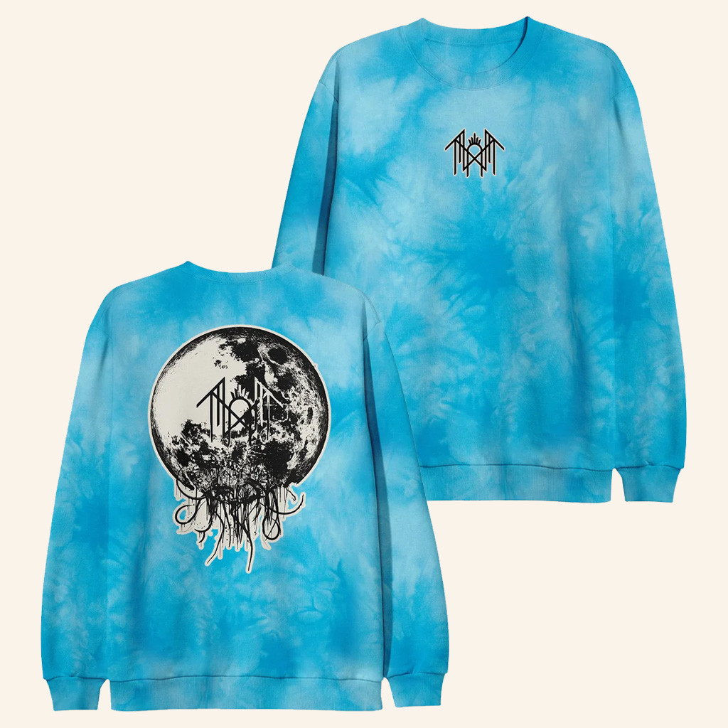 Spinefarm Merch Sleep Token Take Me Back To Eden Aqua Tie Dye Crewneck Gifts For Her-1