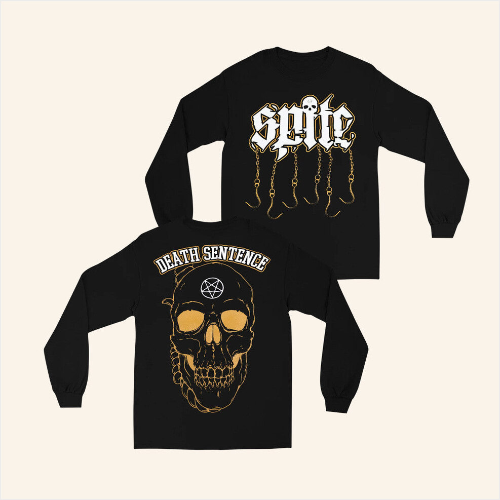 Spite Cult Merch Death Sentence Long Sleeve T-Shirt Gifts For Father Gifts For Best Friend-1