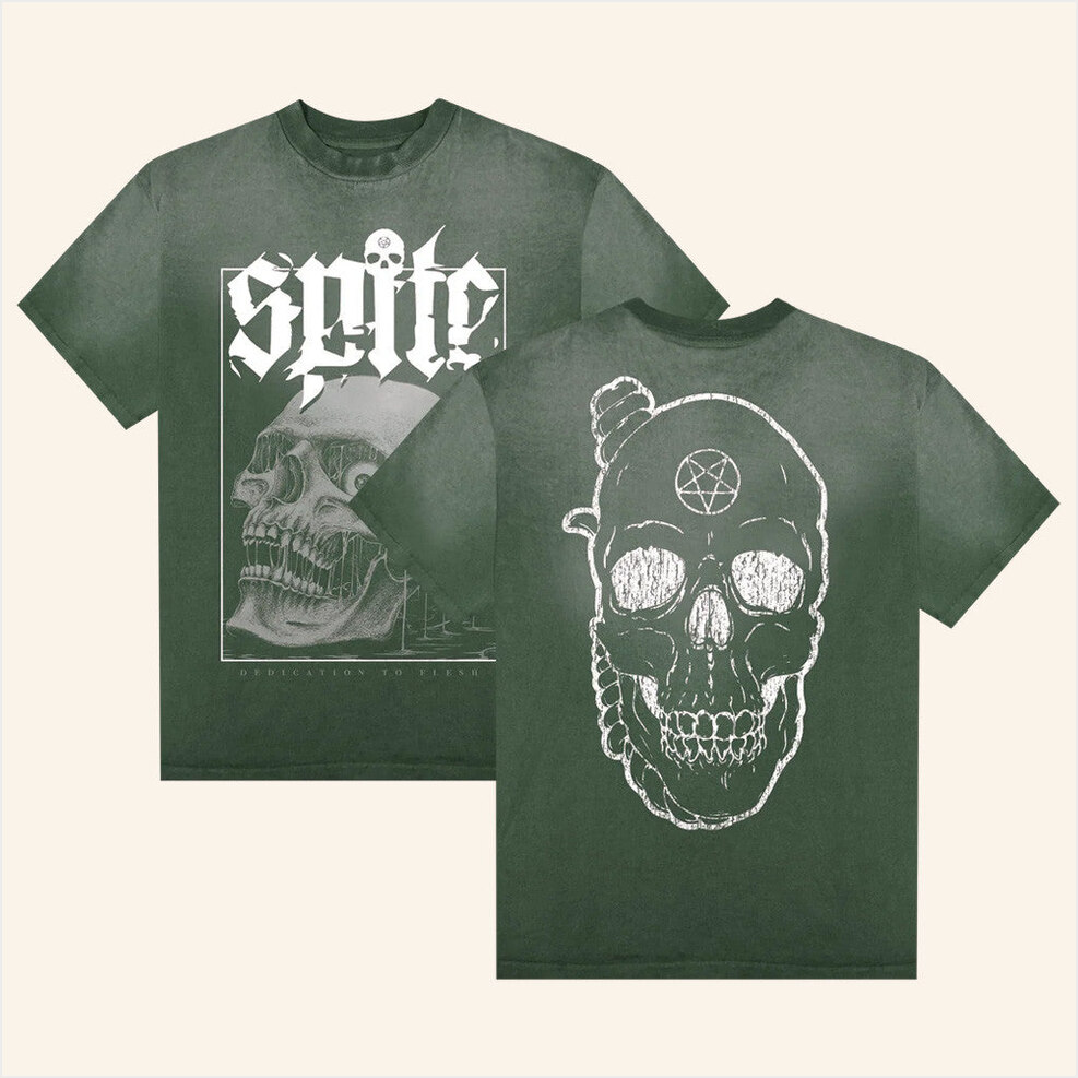Spite Merch Dedication To Flesh Green T-Shirt Unique Birthday Gifts For Him Gifts For BFF-1