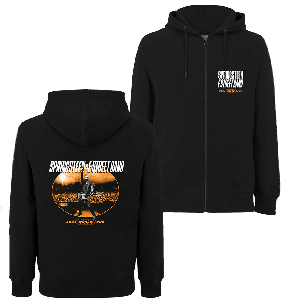 Springsteen And The E Street Band 2024 World Tour Zip Hoodie Bruce Springsteen Merch For Fans-1