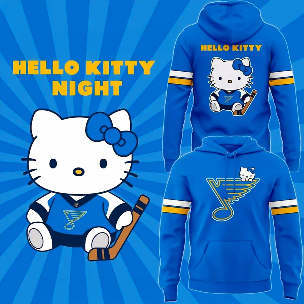 St Louis Blues Hello Kitty Night Hoodie Blues Merch Xmas Gifts For Girlfriend-1 St Louis Blues Hello Kitty Night Hoodie Blues Merch Xmas Gifts For Girlfriend-1