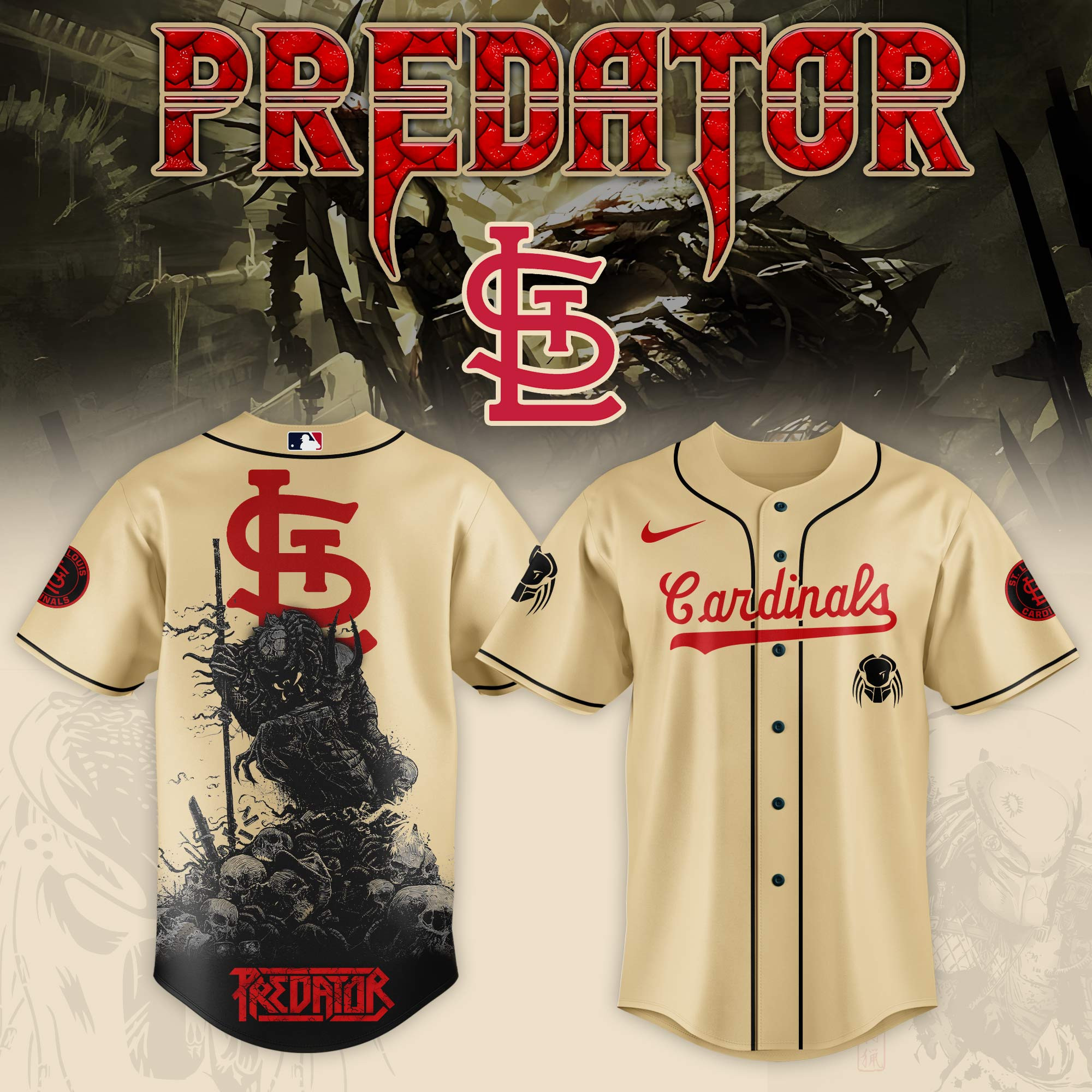 St Louis Cardinals Mlb X Predator Baseball Jersey For Fans-1