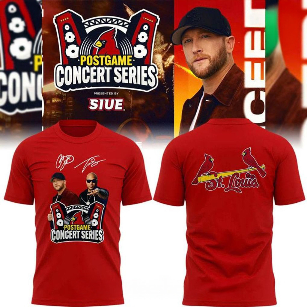 St Louis Cardinals Postgame Concert Special Red T-Shirt St Louis Cardinals Merch-1