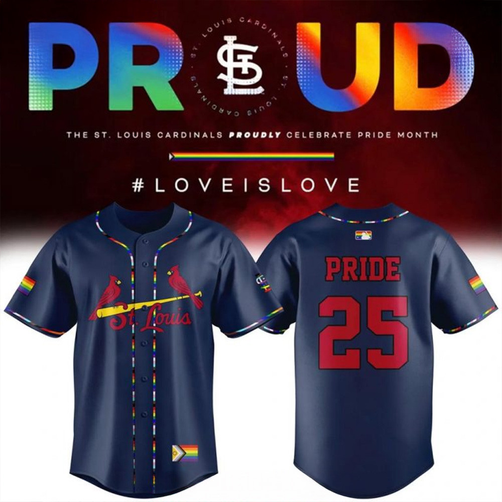 St Louis Cardinals Proudly Celebrate Pride 2025 Baseball Jersey St Louis Cardinals Merch-1