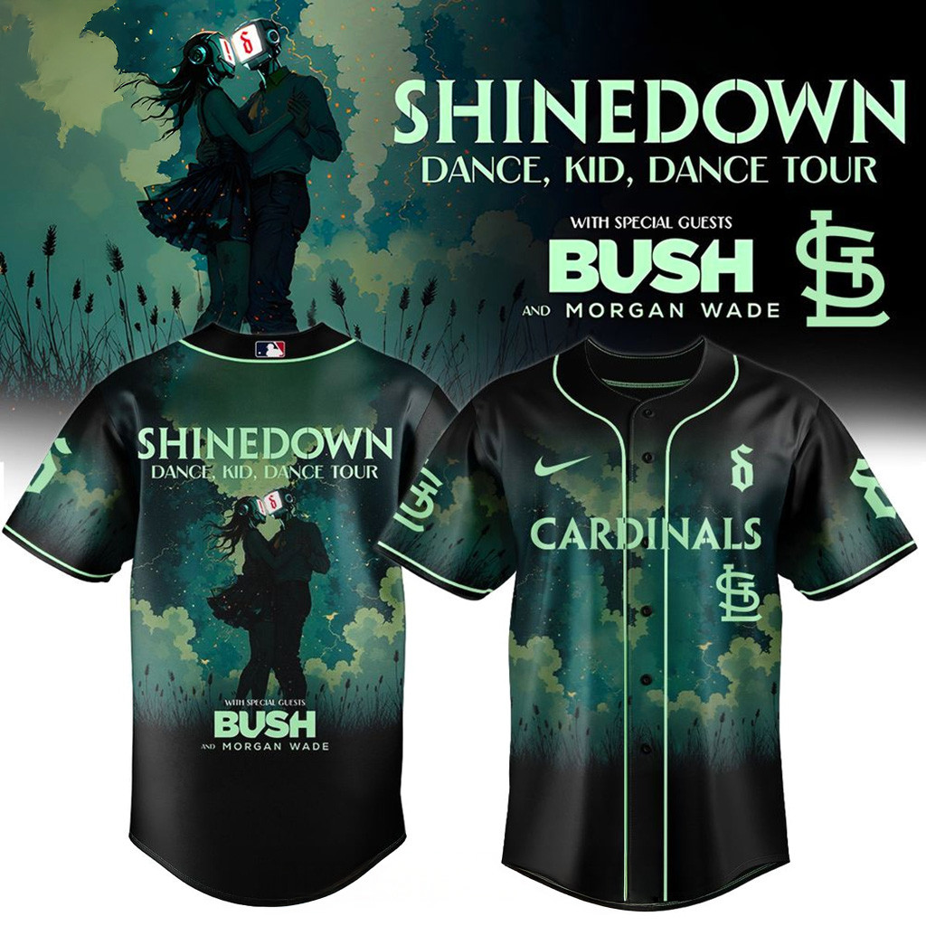 St Louis Cardinals X Shinedown Dance Kid Dance Tour Merch 2025 Baseball Jersey Cardinals Merch-1