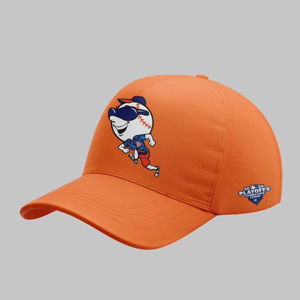 St Lucie Mets East Division First Half Championship 2025 Orange Hat St Lucie Mets Merch-1