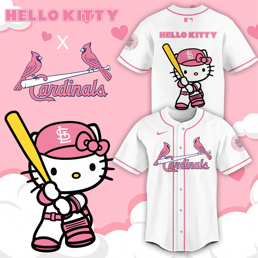 St. Louis Baseball x Hello Kitty Night September 19th Jersey Baseball Lovers Gifts-1