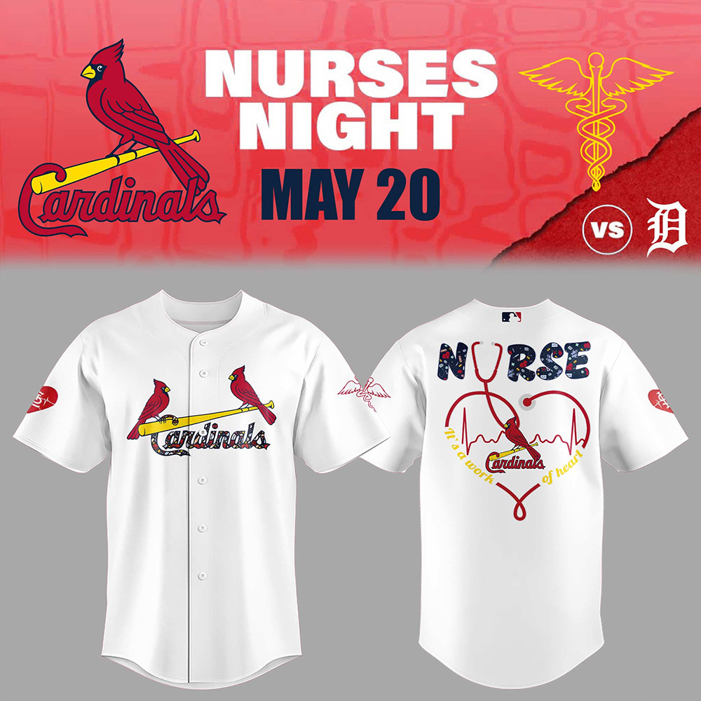 St. Louis Cardinals Baseball NURSES NIGHT Jersey Gifts For Baseball Lovers-1