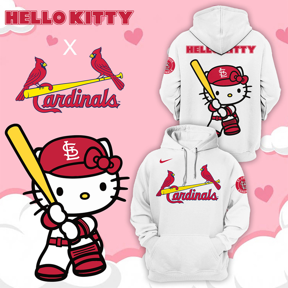 St. Louis Cardinals Hello Kitty Night September 19th Hoodie Best Gifts For Baseball Lovers-1