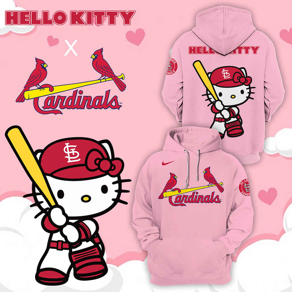 St. Louis Cardinals Hello Kitty Night September 19th Hoodie Gifts For Baseball Lovers-1