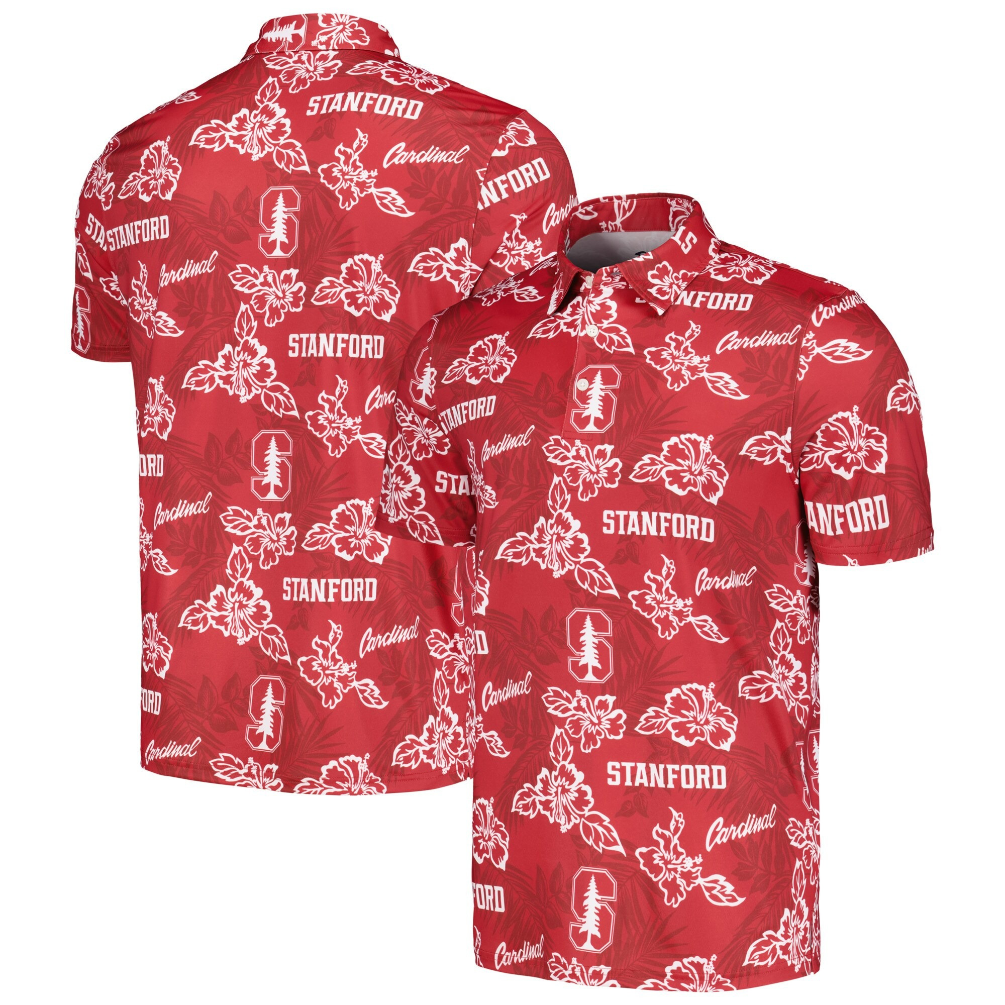 Stanford Cardinal Polo Shirt NCAA Aloha Shirt Unique Father's Day Gifts For Football Lovers-1