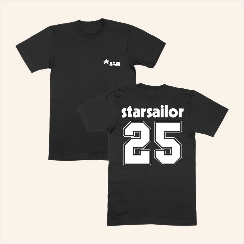 Starsailor Merch Exclusive 25 T-Shirt Presents For Him Birthday Gifts For Besties Christmas Presents-1