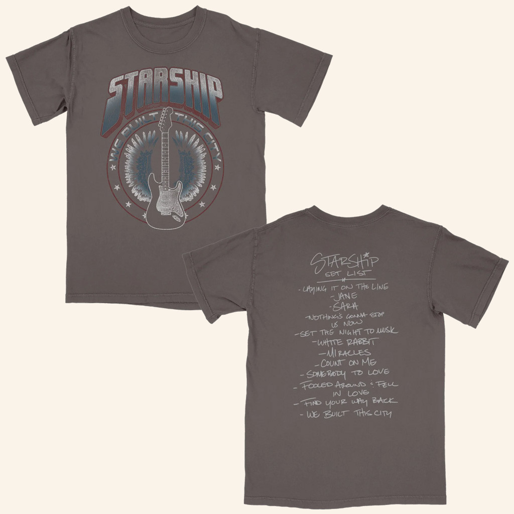 Starship Merch Starship Setlist T-Shirt Gifts For Your Boyfriend-1