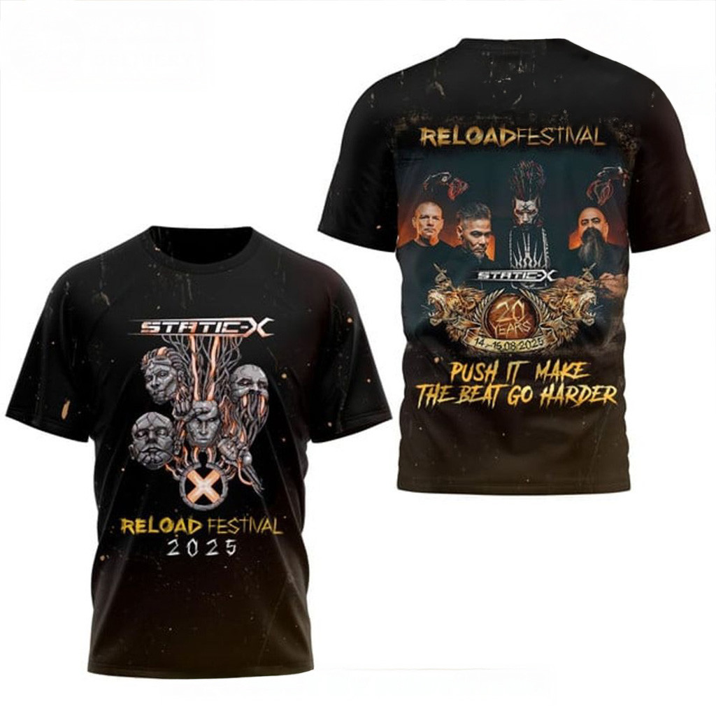 StaticX Band Reload Festival 2025 Shirt StaticX Merch Gifts For Music Lovers-1