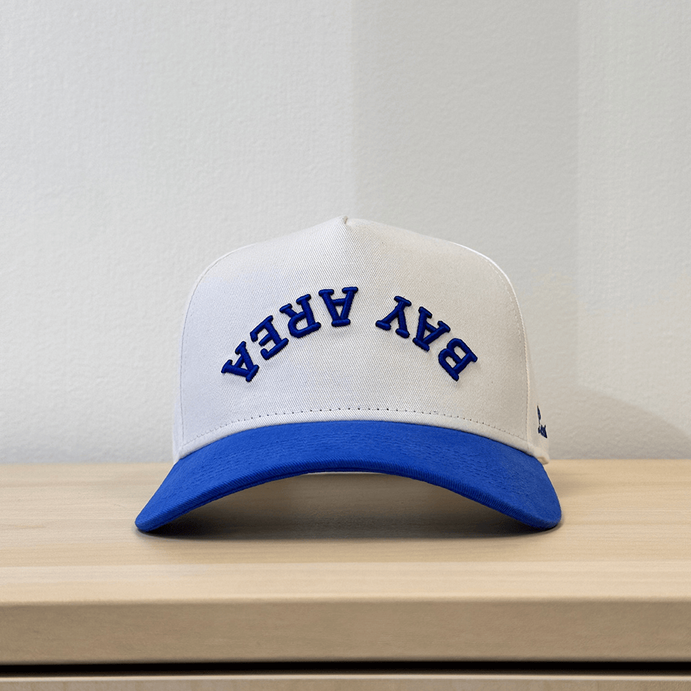 Steph Curry Bay Area Hat Upside Down Blue Embroidered Hat Basketball Fan Gift Ideas-1